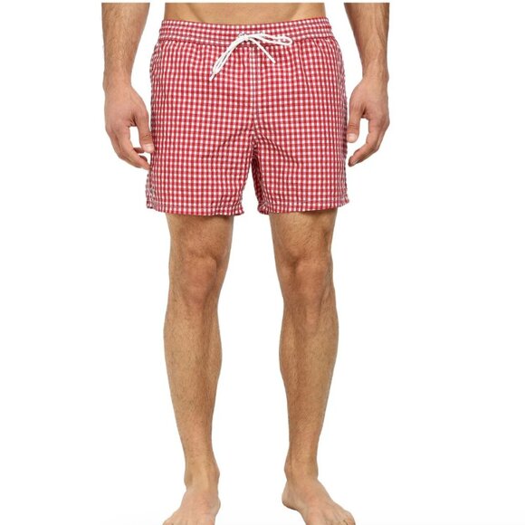 Lacoste Taffeta Gingham Swim Short L